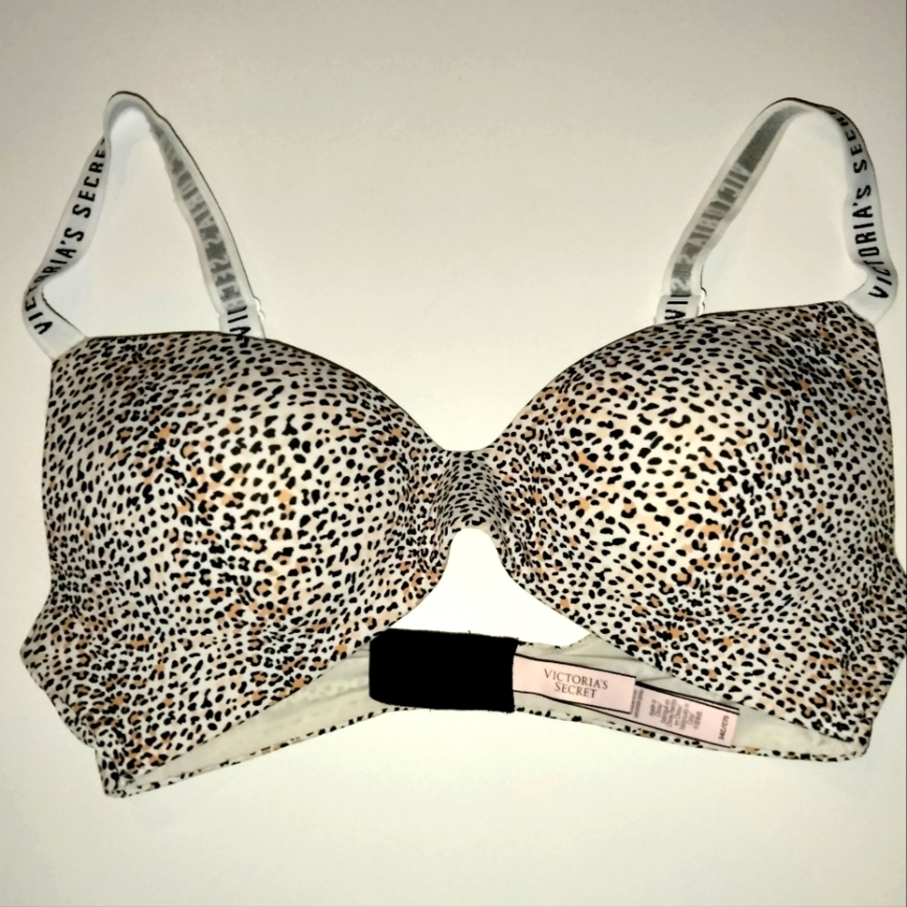 Victoria's Secret (Size 34C) Animal Print T- Shirt Lightly Lined Everyday Bra
